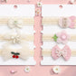 Hair Sparkles Baby Headbands Set Of 6  Lace Bow & Floral Style, Soft Stretch Elastic Bands, Multicolor For Infants & Toddlers