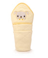 Uber World Newborn Baby Blanket with Hood/Infant AC Blanket/Baby Wrapper/Cotton Baby Blanket for 09 Months (95x95cm) Pack of 1