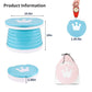 portable, foldable potty seat for toddler, Training Toilet Seat Emergency Toilet for Car, Camping, Outdoor, indoor (light blue,