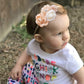 Cherrboll 3Pcs Baby Girl Flower Headbands, Super Soft & Stretchy Nylon Floral Bunny Ear Hairbands Easter Gift For Newborn Toddle