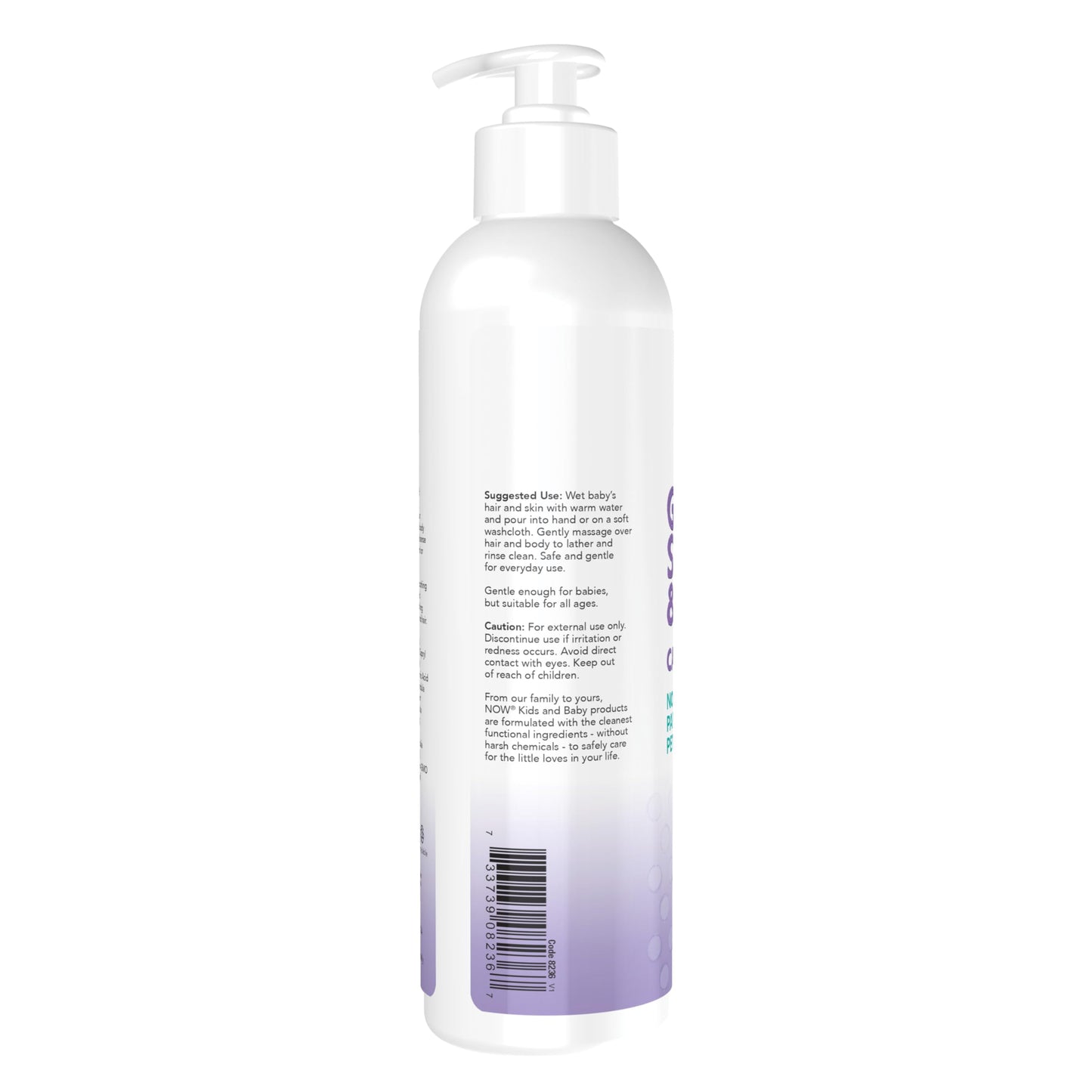 Now Foods Baby, Gentle Shampoo And Wash, Calming Lavender, Paraben Free, 8 Fluid Ounces