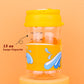 Bunnytoo Baby Sippy Cup With Straw & Spout,Transition Bottle For 1 Year Old,Spill Proof Toddlers Cup With Shoulder Strap & Dust