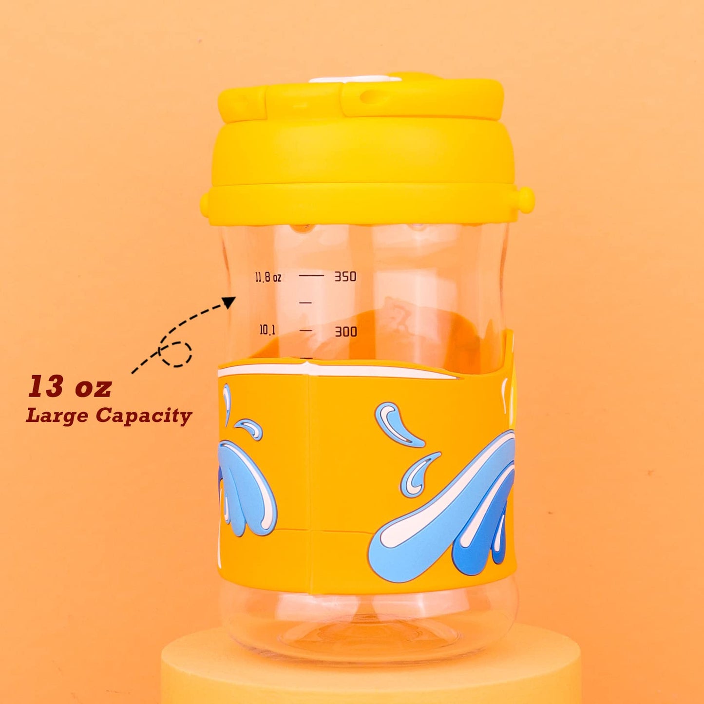 Bunnytoo Baby Sippy Cup With Straw & Spout,Transition Bottle For 1 Year Old,Spill Proof Toddlers Cup With Shoulder Strap & Dust