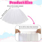 Kilofly 6Pc White Girls Ballet Tutu Kids Birthday Princess Party Favor Skirt Set