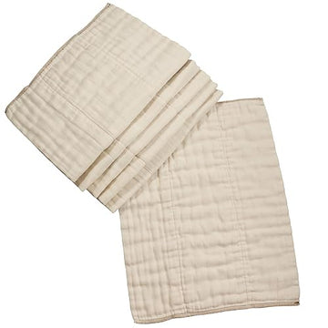 Osocozy Unbleached Prefold Cloth Diapers - Soft And Absorbent Baby Diapers Made Of 100% Unbleached Cotton - 17.5'X23', Fits 30
