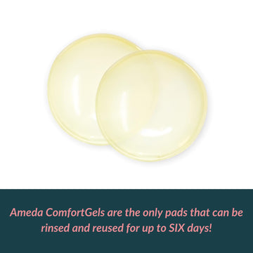 Ameda Comfortgel Hydrogel Soothing Nursing Pads | Breast Pads | Hydrogel Nipple Pads For Breastfeeding | Reusable Cooling Nipple
