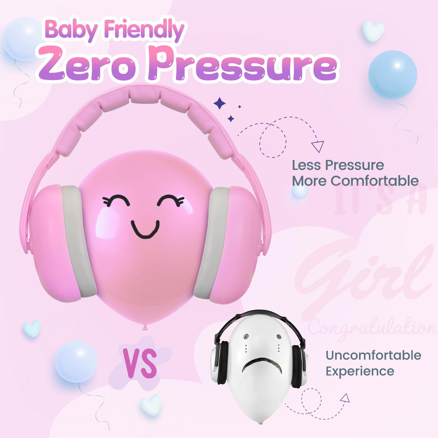 Baby Headphones For Noise, [2024 Upgraded Saftey Version], Baby Ear Muffs Noise Protection, Toddler Infant Noise Cancelling Head