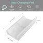 Yening Baby Diaper Changing Pad For Dresser Top With Cover Waterproof Lining Foam Contoured Changing Table Pads Topper Grey