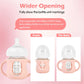 Minmunjiu 3 Pack Silicone Sleeves For Philips Avent Natural Glass Baby Bottles, Anti Breakage Baby Bottle Holder With Handle For
