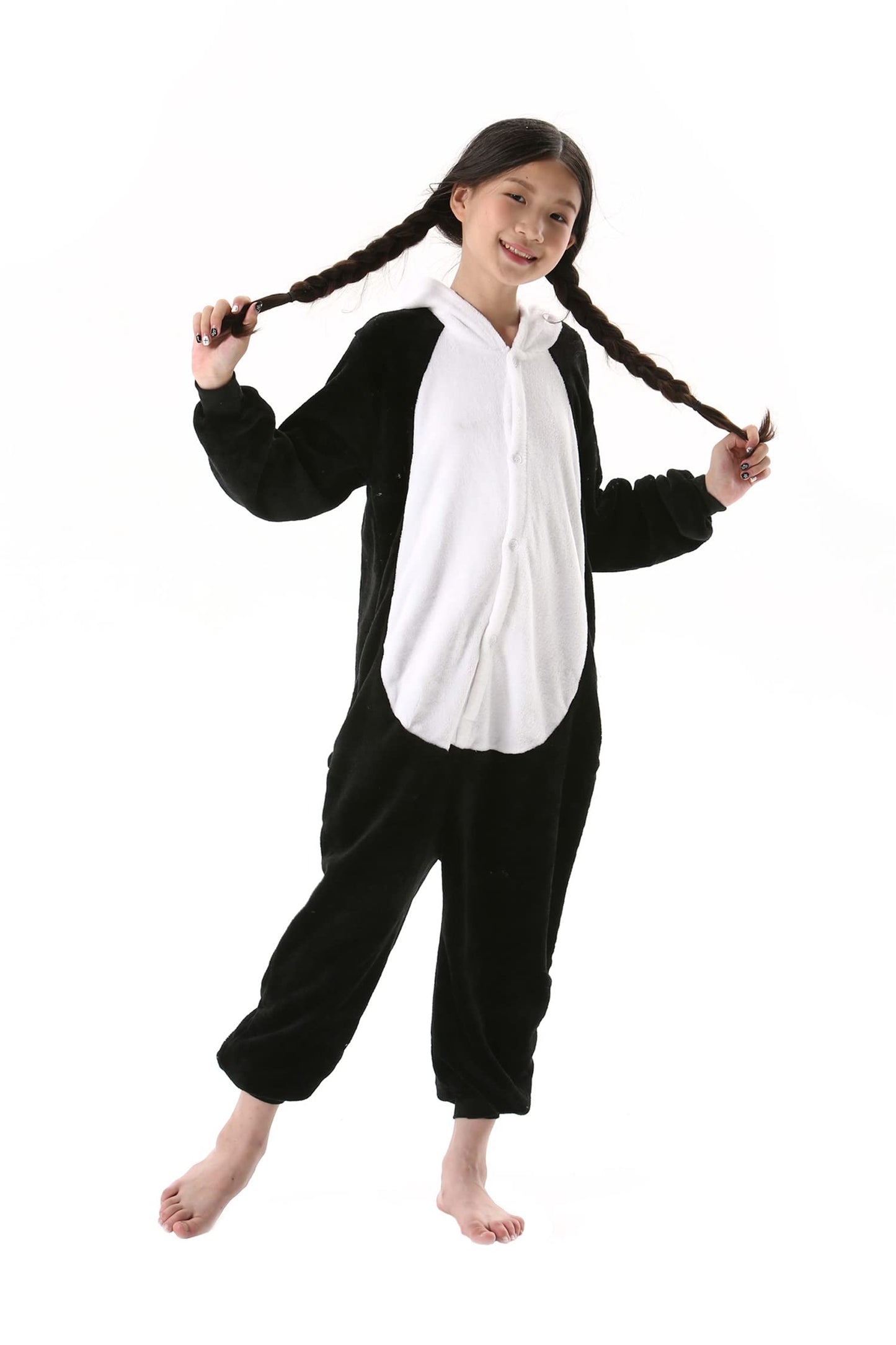 Atoz Onesie For Kids, Animal Pajamas Halloween Cosplay Costume For Girls Boys, Panda 4-5T