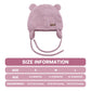 Duoyeree Kids Baby Hat Soft Warm Cable Knit Beanie Toddler Girl Fall Winter Hats(Skin Pink,12-18 Months)