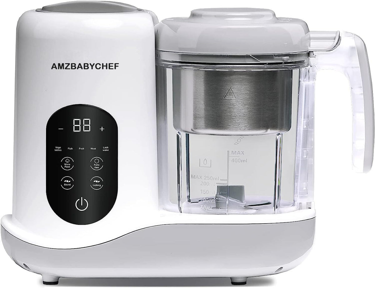 Baby Food Maker & Steamer All in 1 Processor for ToddlersSteam, Blend, Chop, Sterilizer, Puree, Warm Milk, 8 Oz Stirring Cup, T