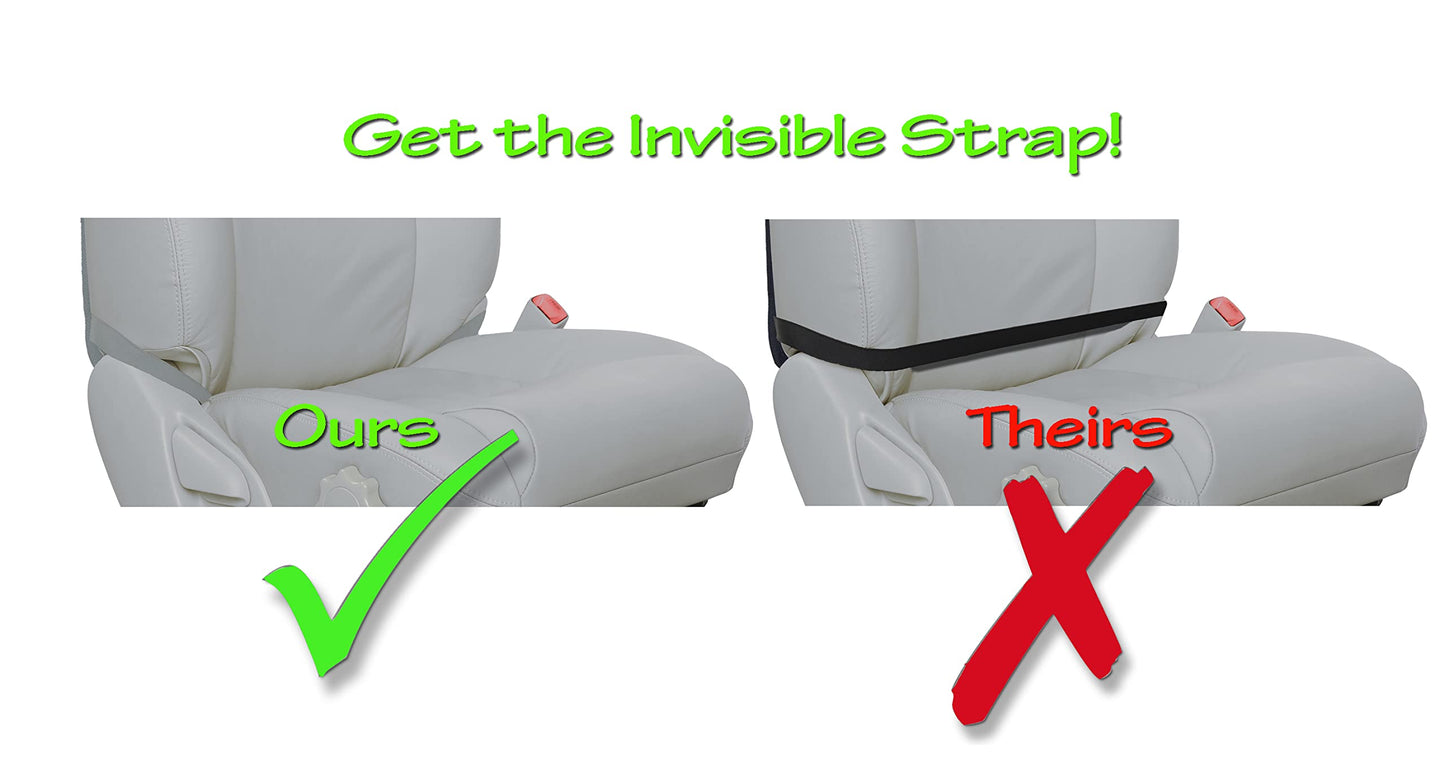 Tike Smart Luxury Clean-Edge Kick Mat W/Mesh Pocket - Seat Back Protector And Seat Cover With Invisible Strap And Stiff Edging -