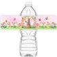 Peter Bottle Wraps - 20 Rabbit Water Bottle Labels - Peter And Rabbit Decorations - Pink Bottle