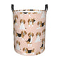 Pevtufa Beagle Dog On Brown Foldable Laundry Basket Organizer,Fabric Clothes Toy Storage Basket Nursery Hamper Storage Bin For H