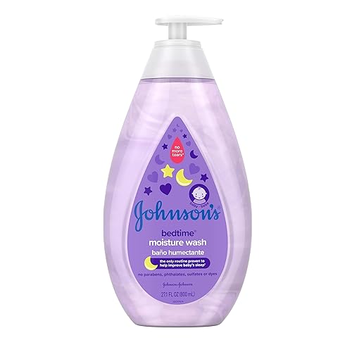Johnson'S Tear-Free Bedtime Baby Moisture Wash With Soothing Naturalcalm Aromas, 27.1 Fl. Oz