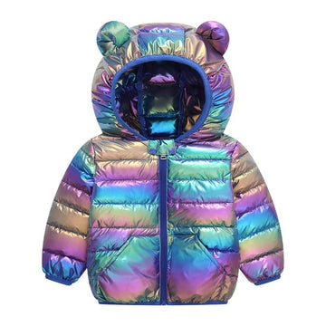 UPlee Winter Coats for Toddlers Kids Baby Girls Boys Padded Lightweight Puffer Jacket Infants Winter Down Alternative Outerwear 