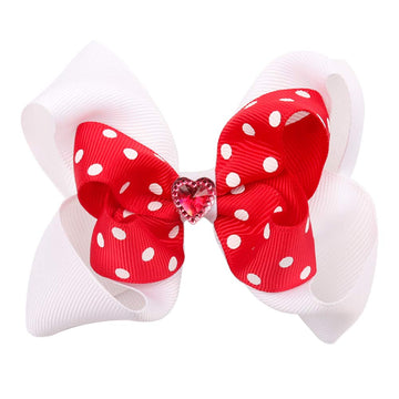 Valentine'S Hair Hoop Headband Bow Baby Girls Hair Clips Pin Bow Accessories Jhv13 (Hair Clips-A)