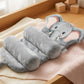 Snugnibble owl Design Baby Cushion Pillow, Soft Plush Grey Cushion with Side Bolsters, Cute OWL Shape, Cozy Baby Room Accessory