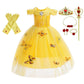 Dressy Daisy Girls' Princess Fancy Dress Up Costume With Accessories Christmas Halloween Outfit Butterfly Size 5-6 Yellow