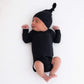 Kyte Baby Unisex Long Sleeve Bodysuit, Rayon Made From Bamboo (3-6 Months, Midnight)