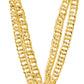 Rubies Boys Forum Novelties 80'S Big Links Neck Chain Costume Accessory, Gold, One Size Us For Themed Parties And Halloween