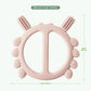 Haakaa Silicone Crab Baby Teether,Teething Toys,360Baby Toothbrush Head for Infant Self-Brushing Training,Food-Grade Silicone,Bl