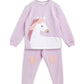 Cherry Crumble Kids Girls Round Neck Full Sleeve Winter Sleepwear Nightsuit Regular Pajama Set (WsNsuit2_Light Lavender_23 Ye