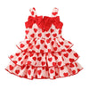 Hopscotch Girls Sleeveless Red Double Bow Hearts Tiered Dress (69 Months)