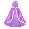 Century Star Girl Fur Princess Cape With Hood Girls Cloak For Little Girls Christmas Purple 2-3 Years