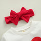 Wybzd Baby Girl Valentines Day Outfit Love Heart Tee Shirt Top Bell-Bottom Pants Sets Cute Toddler Clothes Heart Love 12-18 Mont