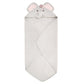 Stephan Baby Hooded Towel - 100% Cotton with Fun Animal Design for Infants and Toddlers, 31 Square, Elephant Pink