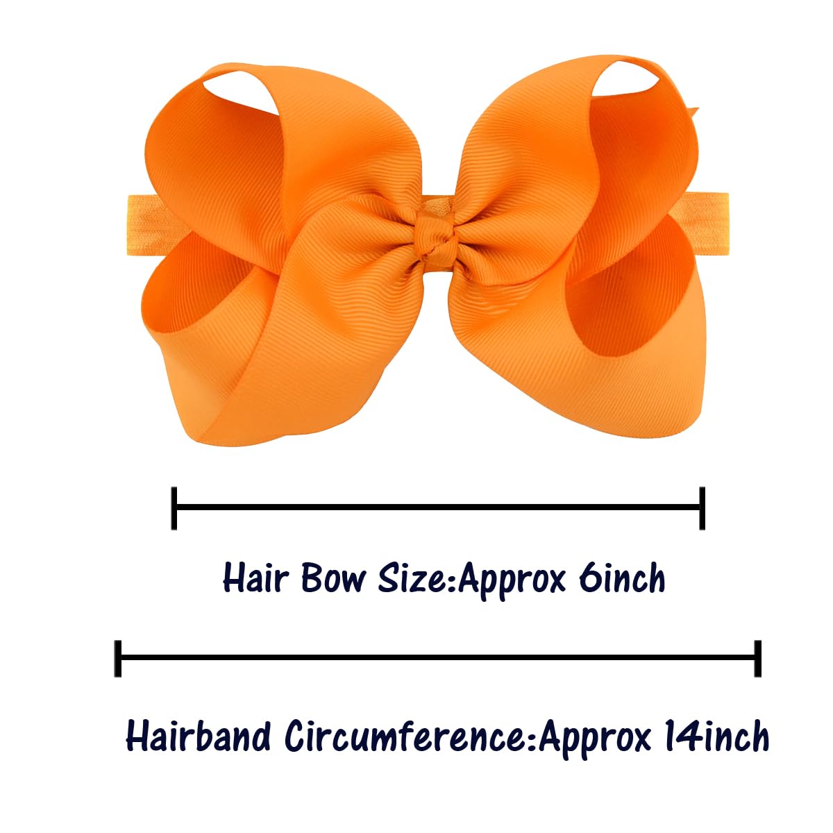 Willingtee Headbands 6 Inch 30 Colors Boutique Grosgrain Ribbon Hair Bows For Baby Girls Infants Toddler Kids Teens And Children