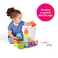 Edushape Baby Stacking Toys, 11 PC Set - Geostacker Toddler Stacking Toy for STEM Educational Learning - Colorful Baby Stacking