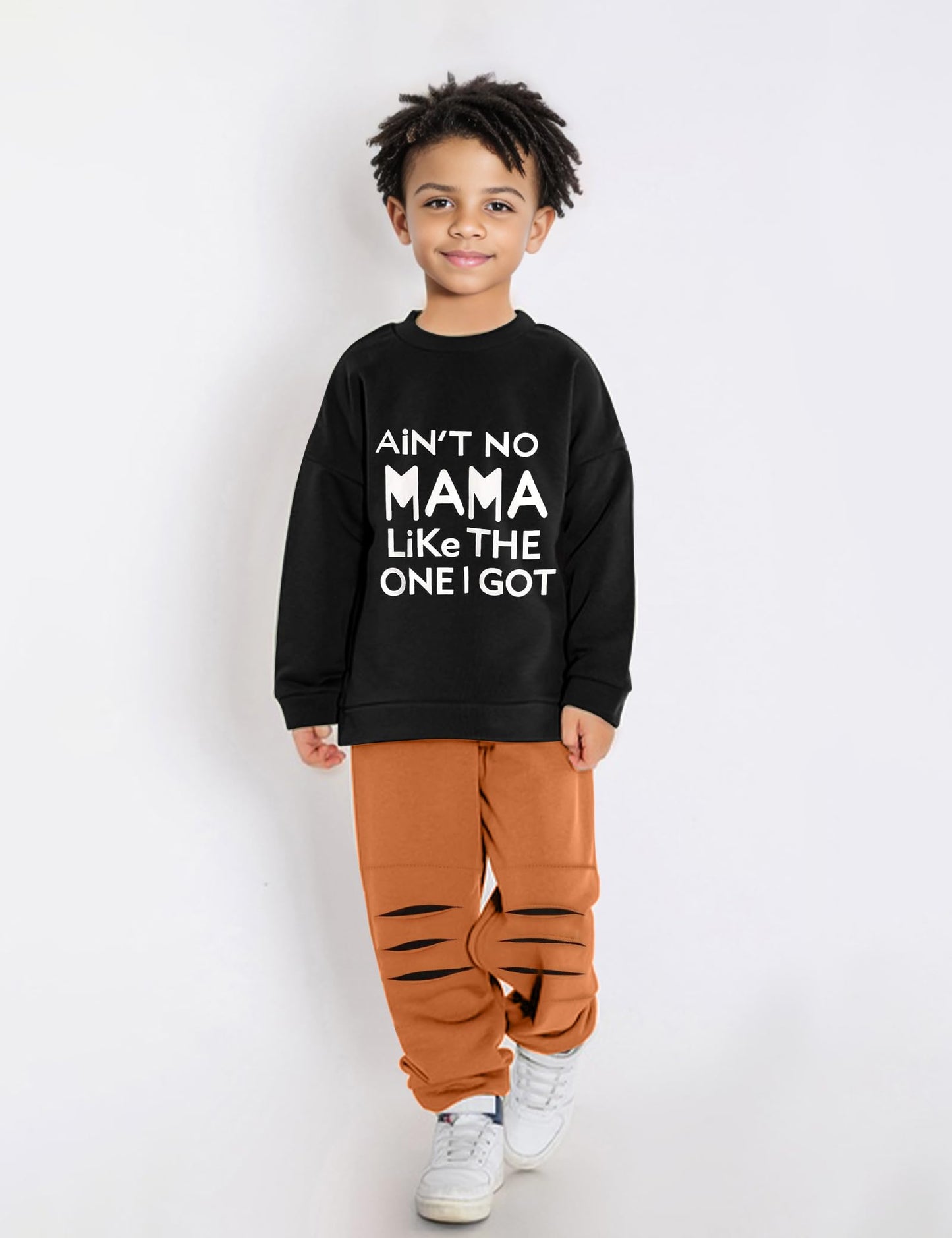 Tuemos Toddler Boy Clothes Lettle Sweatshirt Top + Camouflage Pants Outfit Set 18Months-5T