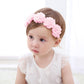 Fmeida Soft Pink Headbands For Baby Girls - Cute Flower Crown Hair Accessories