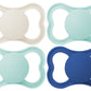 Mam Air Matte Pacifiers, For Sensitive Skin, 6+ Months, Best Pacifier For Breastfed Babies, Baby Boy Pacifiers, 6-16, 4 Count