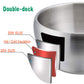 E-Far Bowls For Kids Toddlers, 12 Ounce Double-Deck 18/10 Stainless Steel Bowls For Baby Children, Healthy & Matte Finish, Insul
