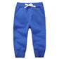 CuteOn Unisex Toddler Jogger Pants Kids Cotton Elastic Waist Winter Baby Sweatpants Pants 3Years Blue