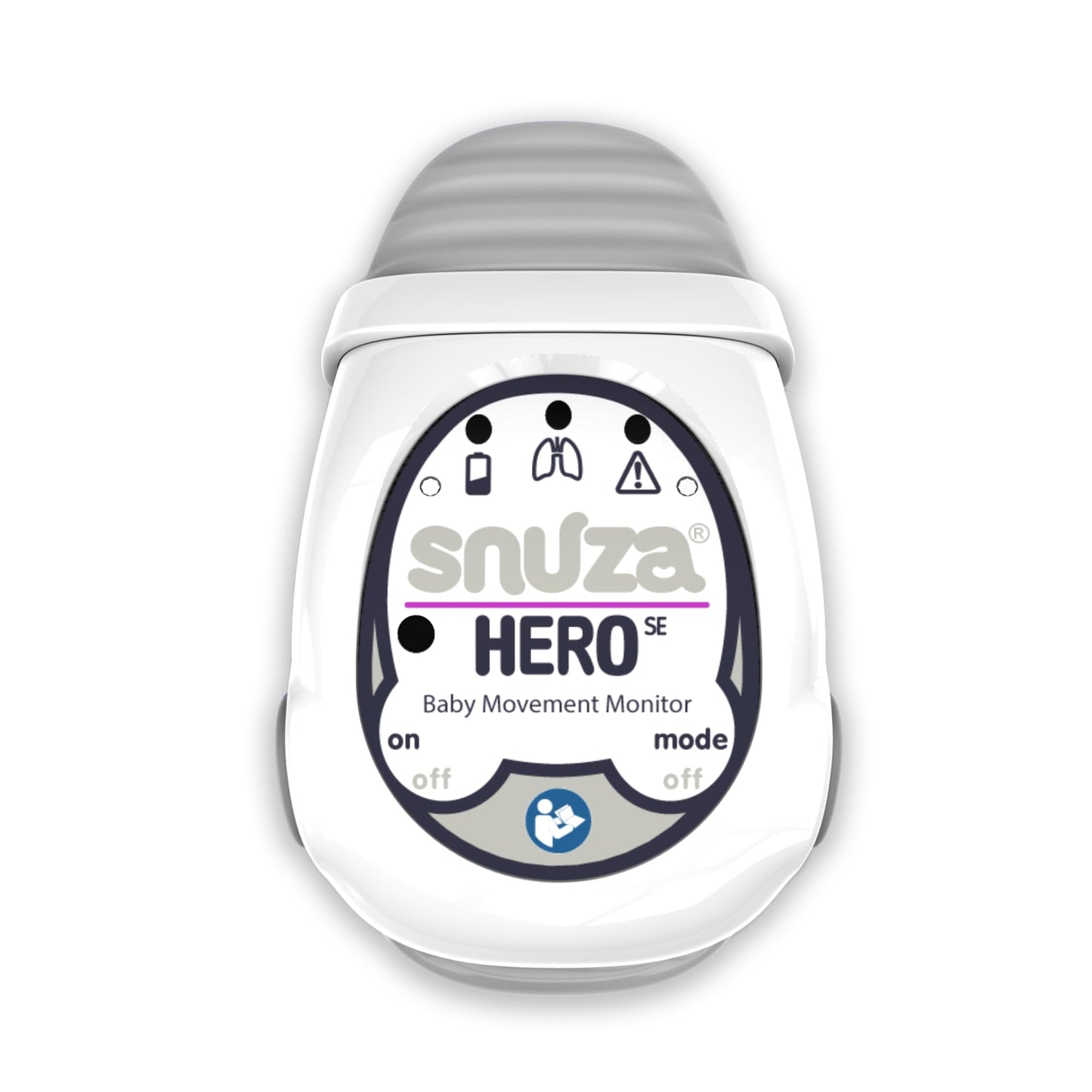 Snuza Hero Baby Monitor: Alerts When No Movement Detected, Gentle Vibration Pre-Alerts, Attaches to Nappy, No WiFi/Bluetooth, Me