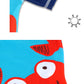 Toddler Boy Swimsuit Swim Trunks Bathing Suits Swimwear Short Sleeve Kids Rash Guard Sunsuit Sets Upf 50+ Crab 8 4-5T