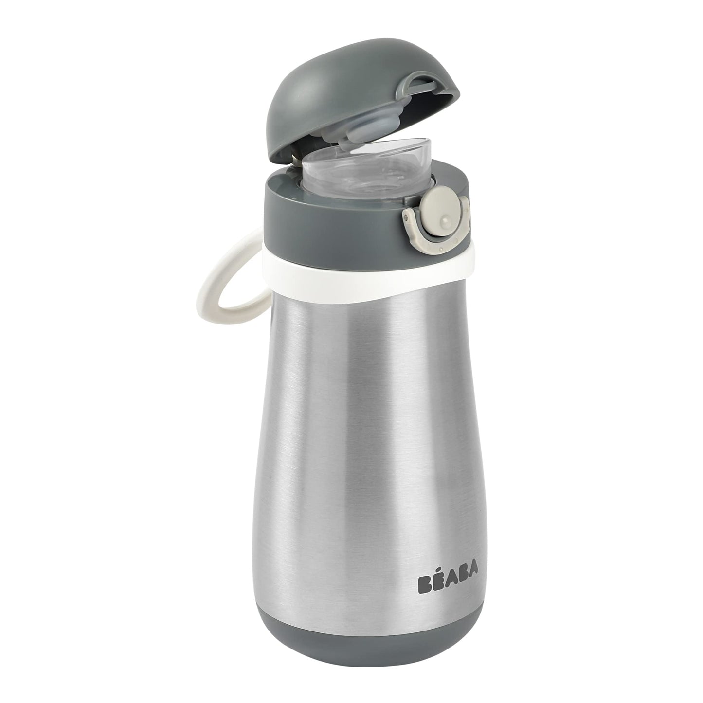 Beaba Kids Stainless Steel Insulated Water Bottle, Kids Water Bottle, Toddler Thermos With Spill Proof Spout And Close Top, Perf