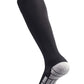 Cwvlc Lillte Boys Soccer Socks Kids Football Sport Team Athletic Knee High Long Tube Cotton Compression Socks Black X-Small (12C