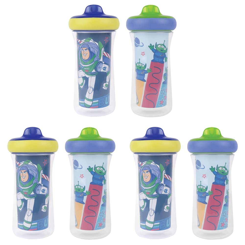 The First Years Disney/Pixar Toy Story Insulated Sippy Cups, 9 Ounces (Pack of 6)