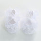 Bow Dream Baby Girls Christening Baptism Dress Formal Party Special Occasion Dresses For Toddler 4Pcs White 6-12 Months