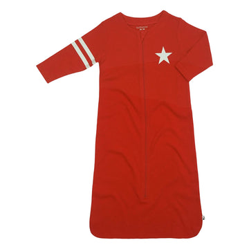 Babysoy Long Sleeve Baby & Toddler Sleep Sack Wearable Blanket (Red, 12-24 Months)