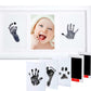 Pewingo Baby Hand And Footprint Kit,Inkless Baby Handprint Kit With 2 Safe Clean-Touch Ink Pads And A Wooden Baby Picture Frame