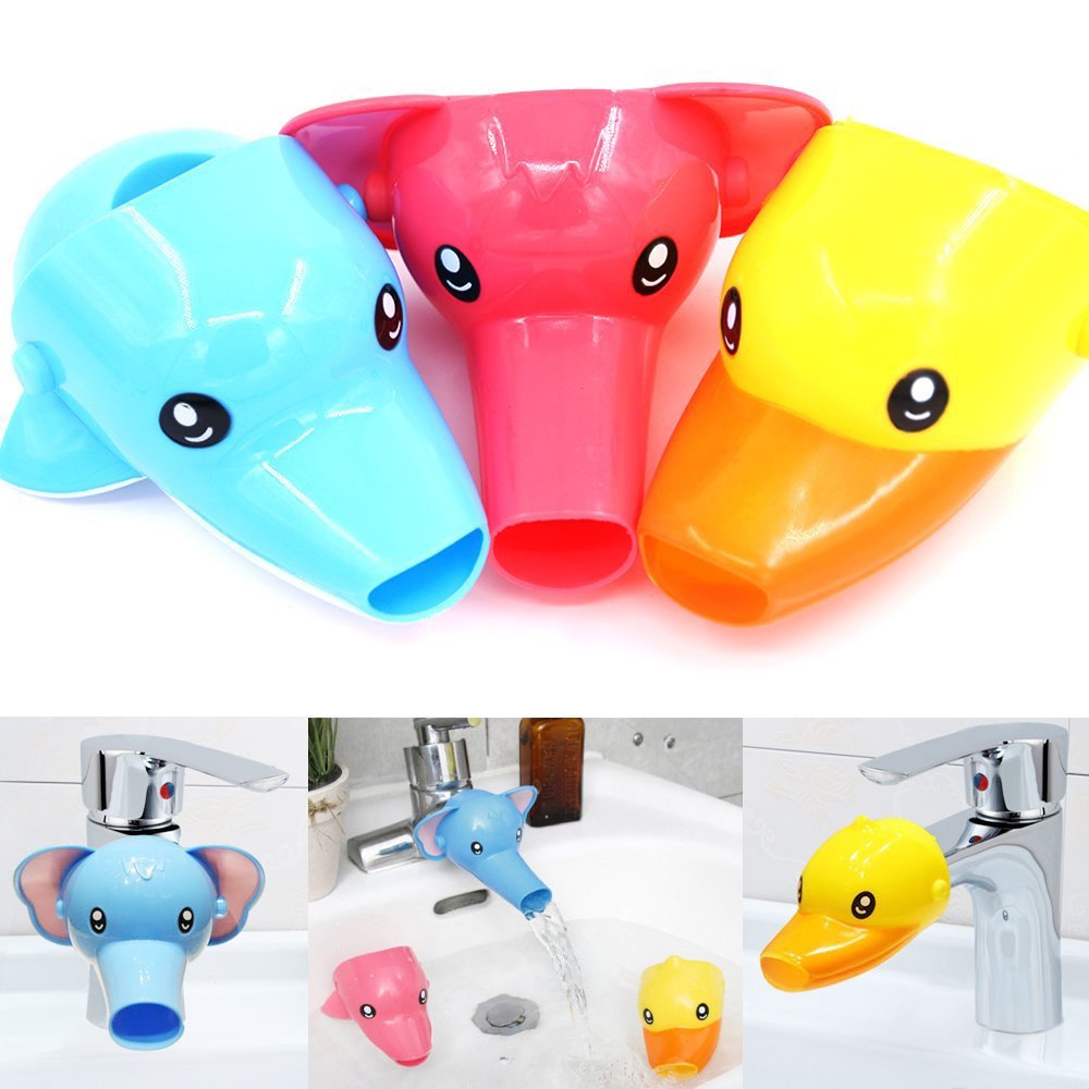 Rustark 3Pcs Cartoon Faucet Extender Sink Handle Extender For Toddler, Baby, Children Safe And Fun Hand-Washing Solution (Set Of