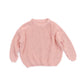 Afunbaby Baby Girl Boy Knit Sweater Blouse Pullover Sweatshirt Warm Crewneck Long Sleeve Tops For Infant Toddler (3-4T,A-Pink)