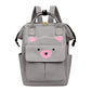 House Of Quirk Bear Print Baby Diaper Bag Maternity Backpack For Mom & Dad With Insulated Pockets (Bear Grey)